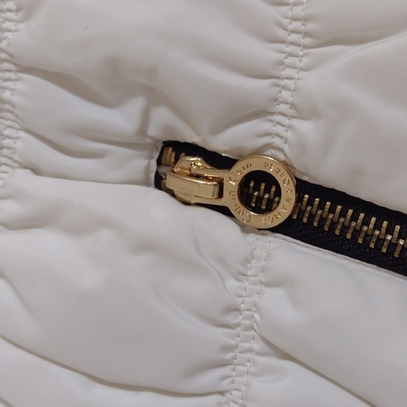 Calvin Klein Performance White Quilted Full Vest w Black Ribbed Trim Size 2x - Picture 6 of 11